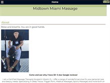 Tablet Screenshot of midtownmiamimassage.com